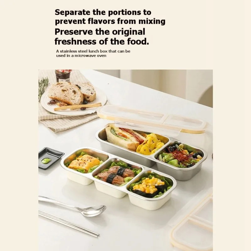 GYTB-Multi-Compartment 2Pc Bento Box Modern Simple Style-Microwave Safe, Stainless Steel& PP Plastic Material
GYTB-Multi-Compartment 2Pc Bento Box Modern Simple Style-Microwave Safe, Stainless Steel& PP Plastic Material