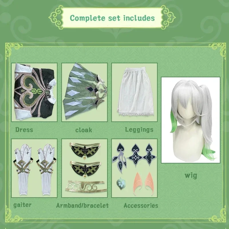 ★ Halloween Cosplay Costume Impact Nahida adult carnival uniform wig Anime women's game moindr ♥ All corners of the country
★ Halloween Cosplay Costume Impact Nahida adult carnival uniform wig Anime women's game moindr ♥ All corners of the country