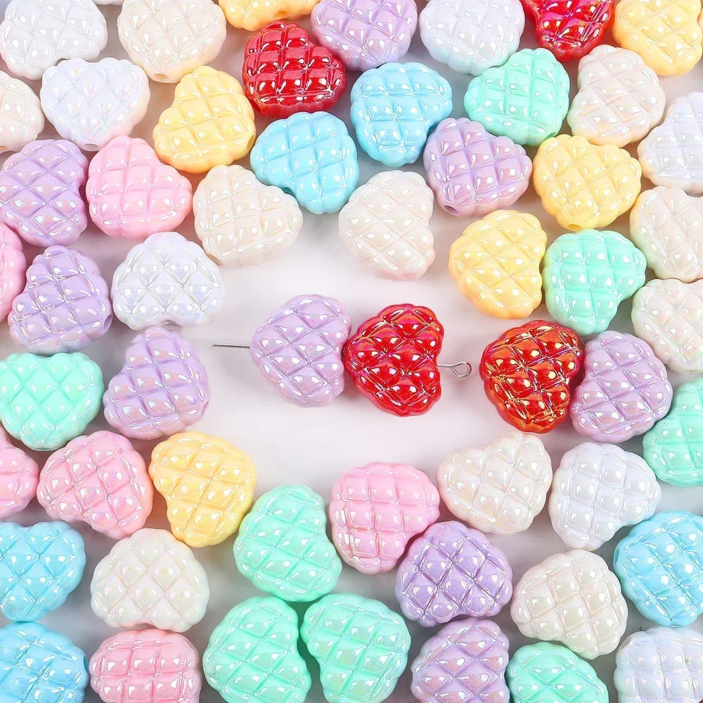 10Pcs 17x20mm Acrylic Heart Spacer Loose Beads For Handmade Necklace Bracelet Earrings Accessories DIY Pendants Jewelry Making 
10Pcs 17x20mm Acrylic Heart Spacer Loose Beads For Handmade Necklace Bracelet Earrings Accessories DIY Pendants Jewelry Making