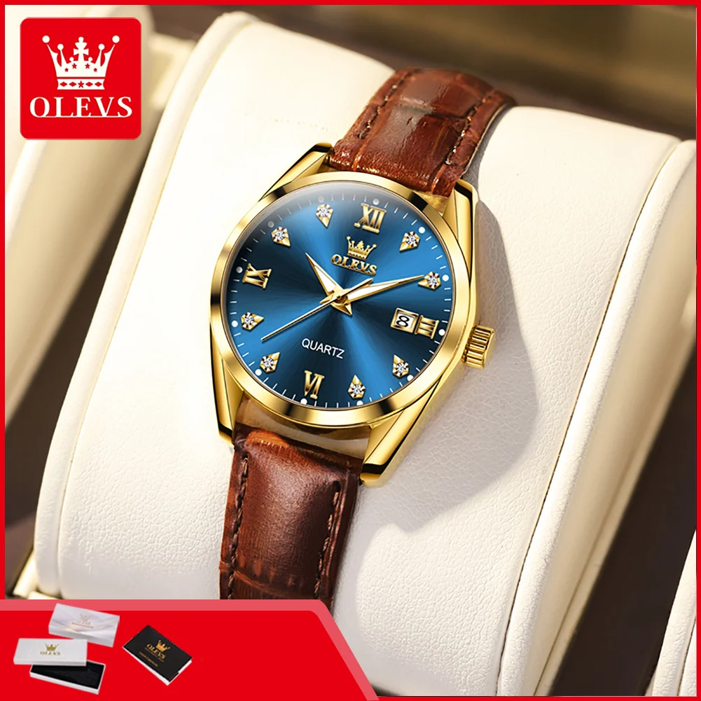 OLEVS 5522 Women's Quartz Watch Fashion Leather Strap Waterproof Calendar Luminous Simple Top Brand Original Ladies Wristwatch
OLEVS 5522 Women's Quartz Watch Fashion Leather Strap Waterproof Calendar Luminous Simple Top Brand Original Ladies Wristwatch