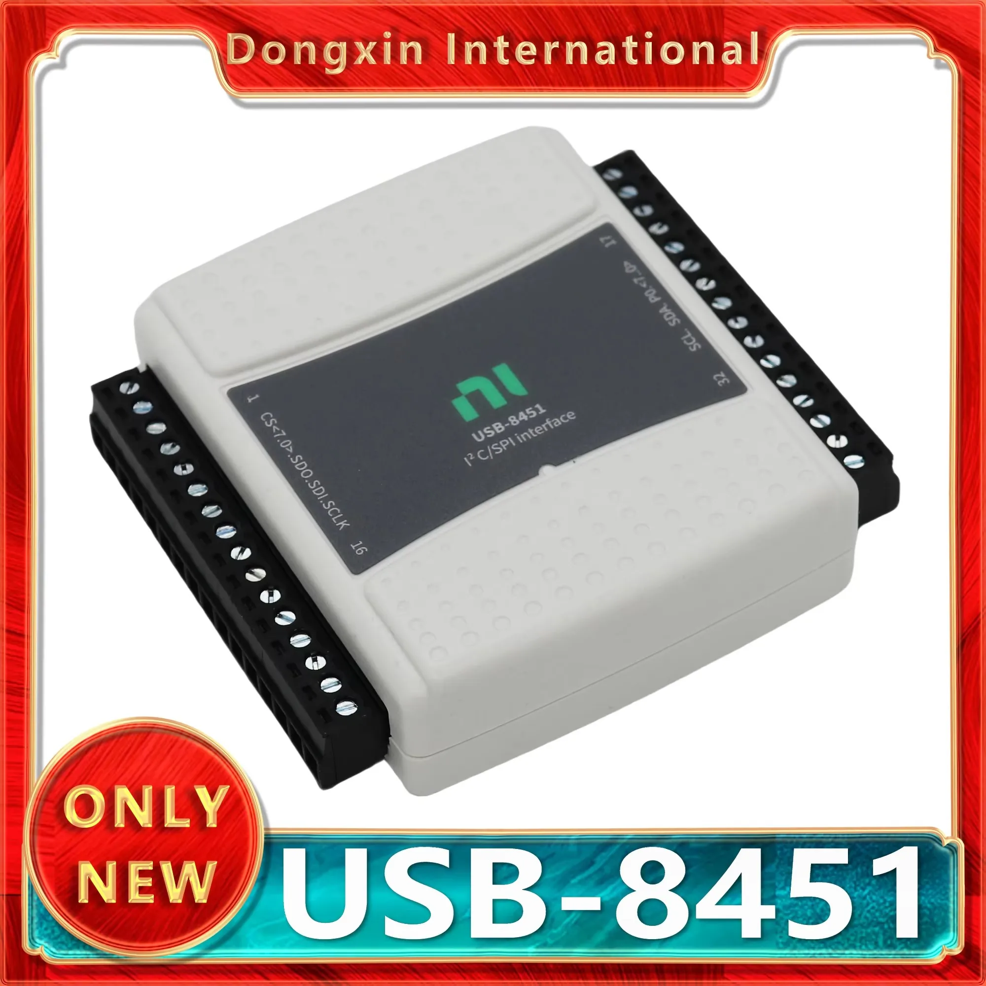 NI USB-8451 779553-01 USB-карта сбора данных с интерфейсами I2C/SPI
NI USB-8451 779553-01 USB-карта сбора данных с интерфейсами I2C/SPI