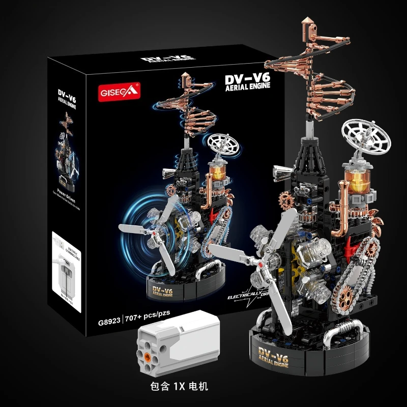 Da Vinci Helicopter Mechanical Block Model, Built-in Motorized V6 Multi-Cylinder Engine, Hand Assembly Collectible Gift
Da Vinci Helicopter Mechanical Block Model, Built-in Motorized V6 Multi-Cylinder Engine, Hand Assembly Collectible Gift