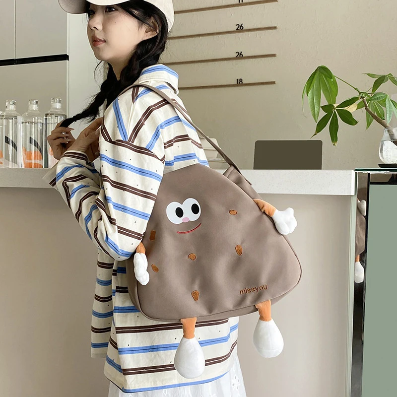 Cute Cookie Handbag Fun Cartoon Shoulder Bag Fashion Girl Student Bag Funny Soft Cute Cartoon Travel
Cute Cookie Handbag Fun Cartoon Shoulder Bag Fashion Girl Student Bag Funny Soft Cute Cartoon Travel