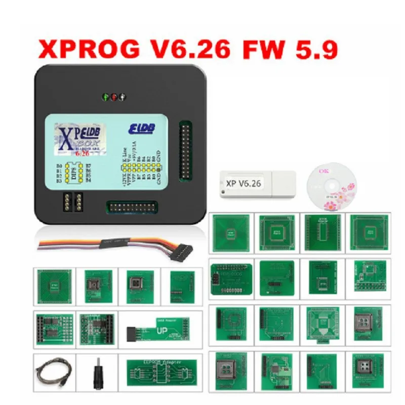 V5.55 XPROG-M V6.50 V6.26 Full Adapter Auto ECU Chip Tuning Programmer With Eeprom Adapter Metal Box X-PROG
V5.55 XPROG-M V6.50 V6.26 Full Adapter Auto ECU Chip Tuning Programmer With Eeprom Adapter Metal Box X-PROG