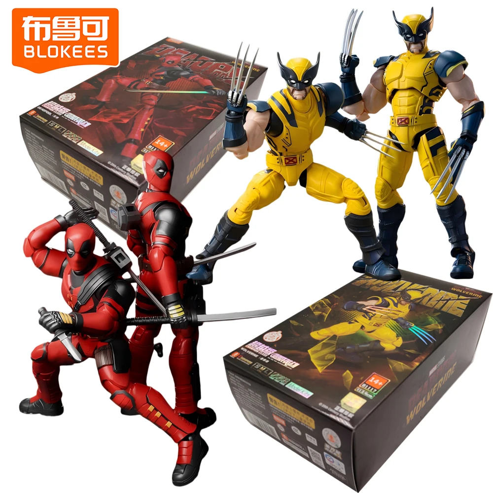 Genuine Blokees Marvel Deadpool Wolverine Action Figures Champion Class Series Assembly Model Collectible Toys Christmas Gifts
Genuine Blokees Marvel Deadpool Wolverine Action Figures Champion Class Series Assembly Model Collectible Toys Christmas Gifts