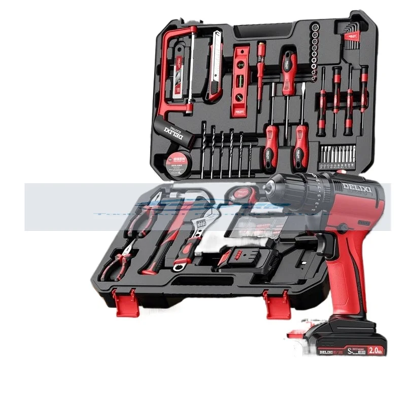 Power tool set Lithium battery Hand drill Hardware toolbox Household multi-functional combination
Power tool set Lithium battery Hand drill Hardware toolbox Household multi-functional combination