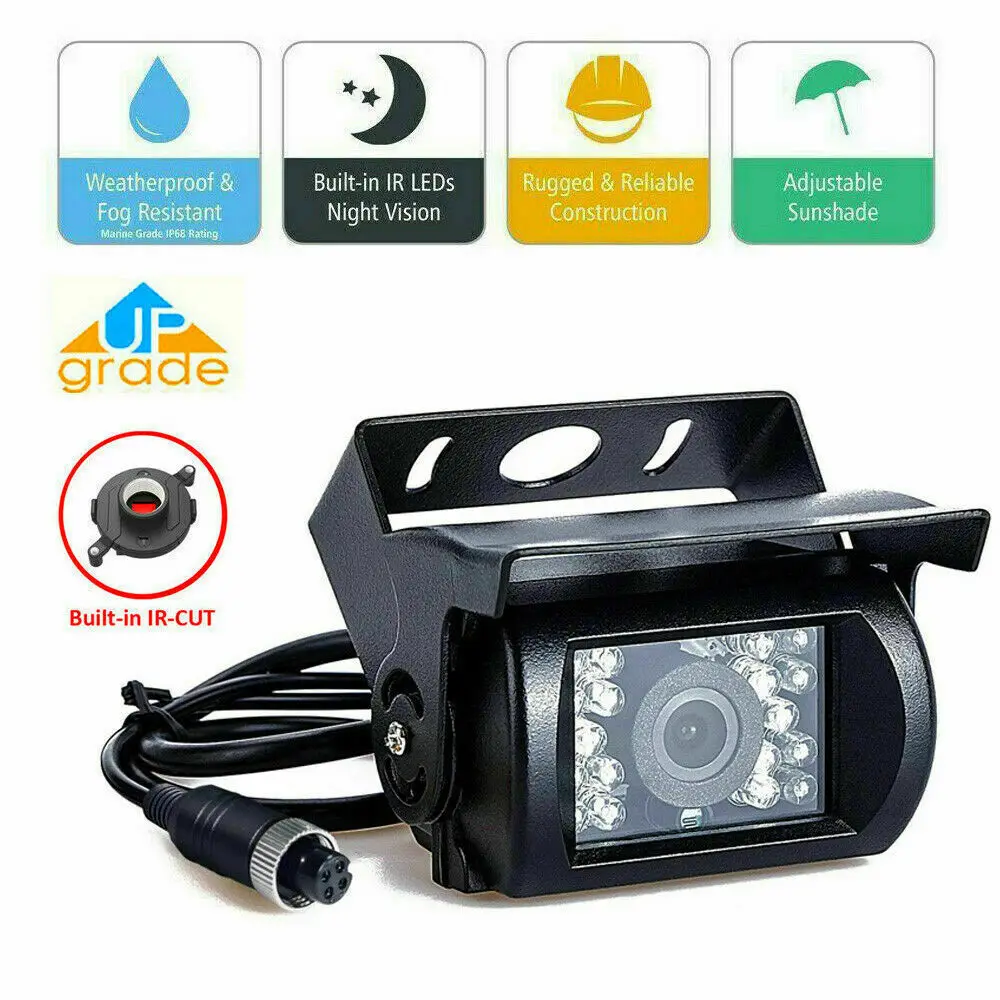Bileeko Rear View Backup Camera 4Pin CCD IR Night Vision Waterproof For Bus Truck Van RV
Bileeko Rear View Backup Camera 4Pin CCD IR Night Vision Waterproof For Bus Truck Van RV