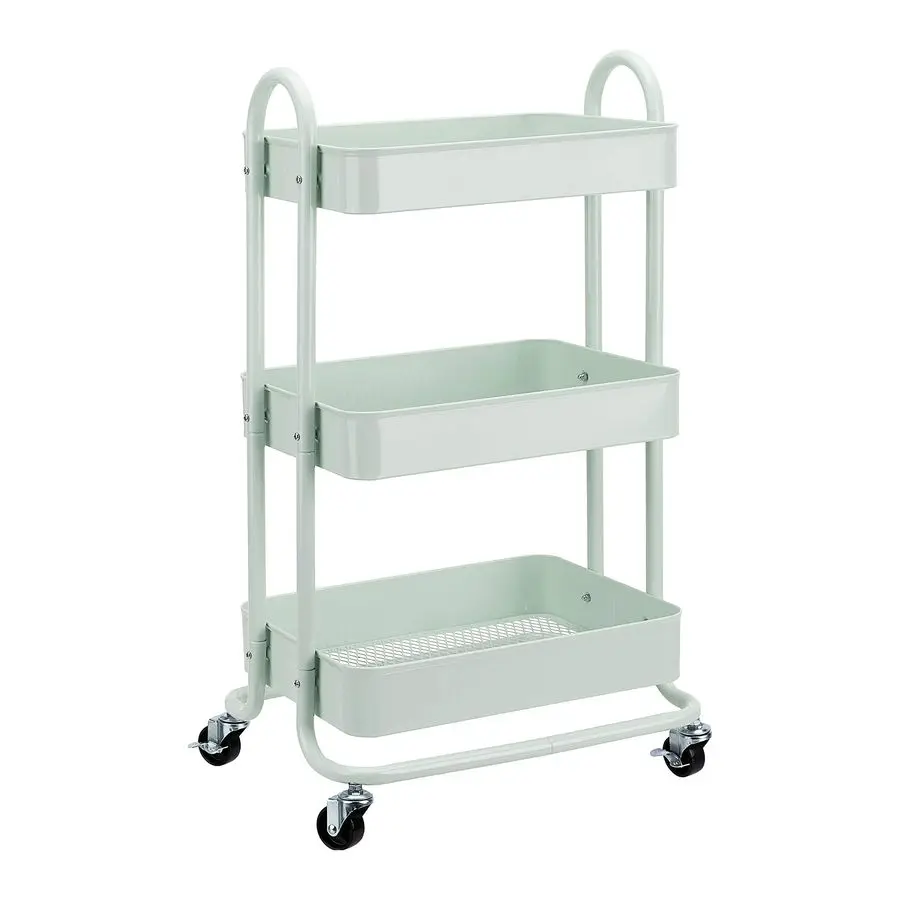 3Tier Metal Rolling Utility or Kitchen Cart Mint Green Customizable
3Tier Metal Rolling Utility or Kitchen Cart Mint Green Customizable