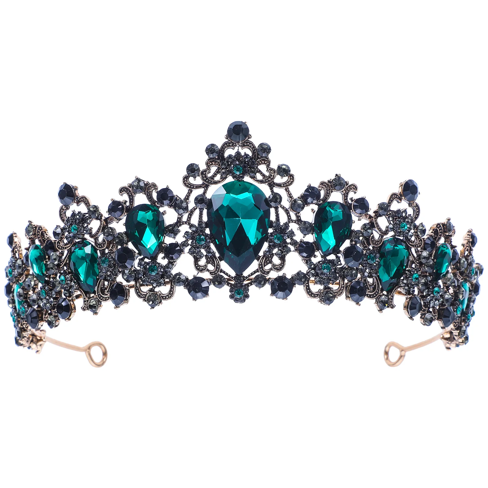 Emerald Crown Retro Rhinestone Wedding Hair Accessories for Women Green Gemstone Bridal Party Prom Decorations Large Size
Emerald Crown Retro Rhinestone Wedding Hair Accessories for Women Green Gemstone Bridal Party Prom Decorations Large Size