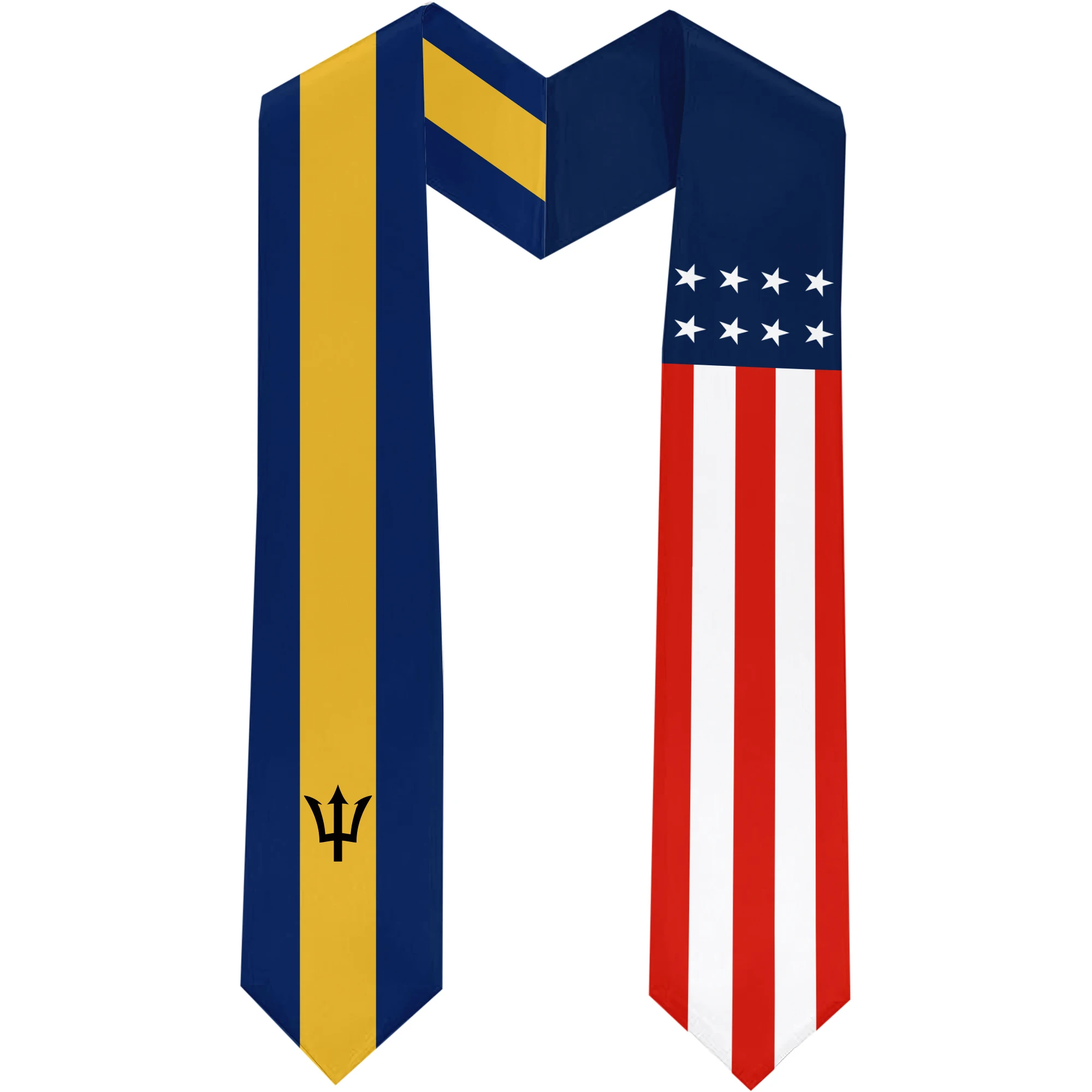 13x180cm USA And Barbados Flag Graduation Sash Bachelor Gown Accessory Graduation Sash Scarf
13x180cm USA And Barbados Flag Graduation Sash Bachelor Gown Accessory Graduation Sash Scarf