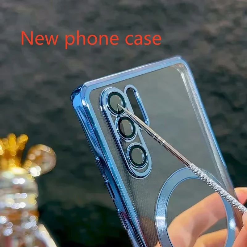 Роскошный магнитный прозрачный мягкий чехол для Huawei P30 P40 P50 Pro P30Pro P40Pro Magsafe, защитные чехлы для беспроводных стеклянных линз
Роскошный магнитный прозрачный мягкий чехол для Huawei P30 P40 P50 Pro P30Pro P40Pro Magsafe, защитные чехлы для беспроводных стеклянных линз