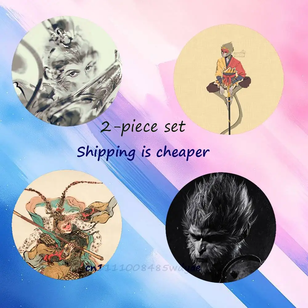 Wokong Brooches for Backpack Accessories 25,32,44,58,75mm Round Enamel Pins 2-piece set Cartoon Anime Badge
Wokong Brooches for Backpack Accessories 25,32,44,58,75mm Round Enamel Pins 2-piece set Cartoon Anime Badge