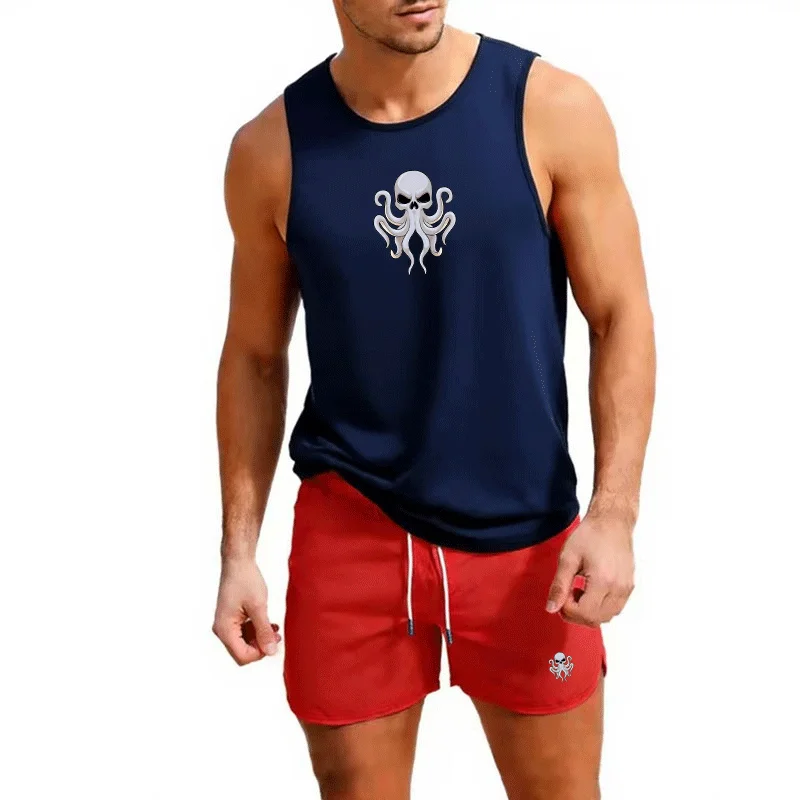 This men’s short-sleeve suit set blends casual comfort with modern style. fabric a sharp, neat look.
This men’s short-sleeve suit set blends casual comfort with modern style. fabric a sharp, neat look.