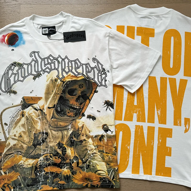 2025ss Godspeed T-shirt Harajuku Skull Print Tops Men's Tees GOD SPEED Round Neck Short Sleeve
2025ss Godspeed T-shirt Harajuku Skull Print Tops Men's Tees GOD SPEED Round Neck Short Sleeve