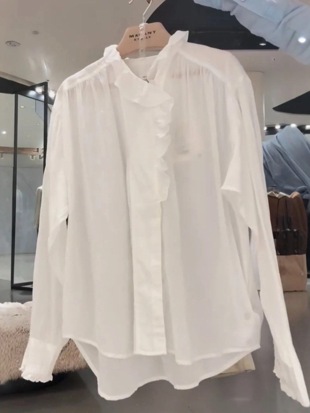 White Flounce Sun Protection irt Women's Spring Summer Lightweight Loose Mysterious Long Sve Chiffon Top French Sle
White Flounce Sun Protection irt Women's Spring Summer Lightweight Loose Mysterious Long Sve Chiffon Top French Sle