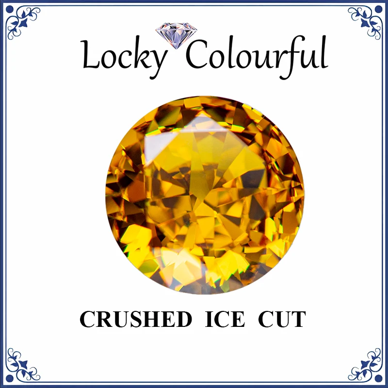 Cubic Zirconia Crushed Ice Cut Round Shape Golden Yellow Color Charms Beads for Jewelry Making Bracelet Materials No Certificate
Cubic Zirconia Crushed Ice Cut Round Shape Golden Yellow Color Charms Beads for Jewelry Making Bracelet Materials No Certificate