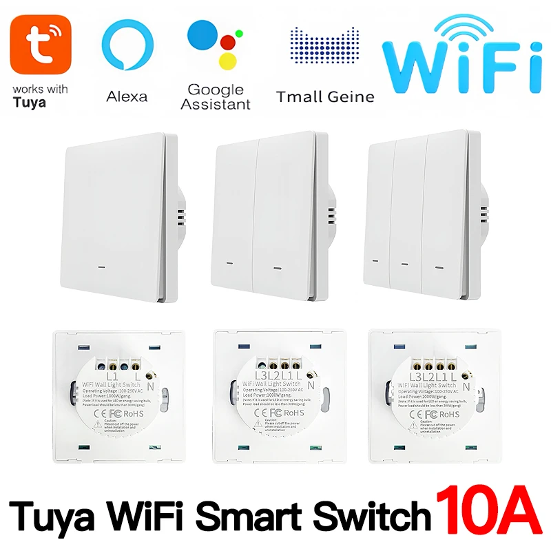 Комплект интеллектуального выключателя освещения Tuya ZigBee (передатчик), нейтральный провод не требуется, 1/2/3-банда, совместимый с Smart Life
Комплект интеллектуального выключателя освещения Tuya ZigBee (передатчик), нейтральный провод не требуется, 1/2/3-банда, совместимый с Smart Life