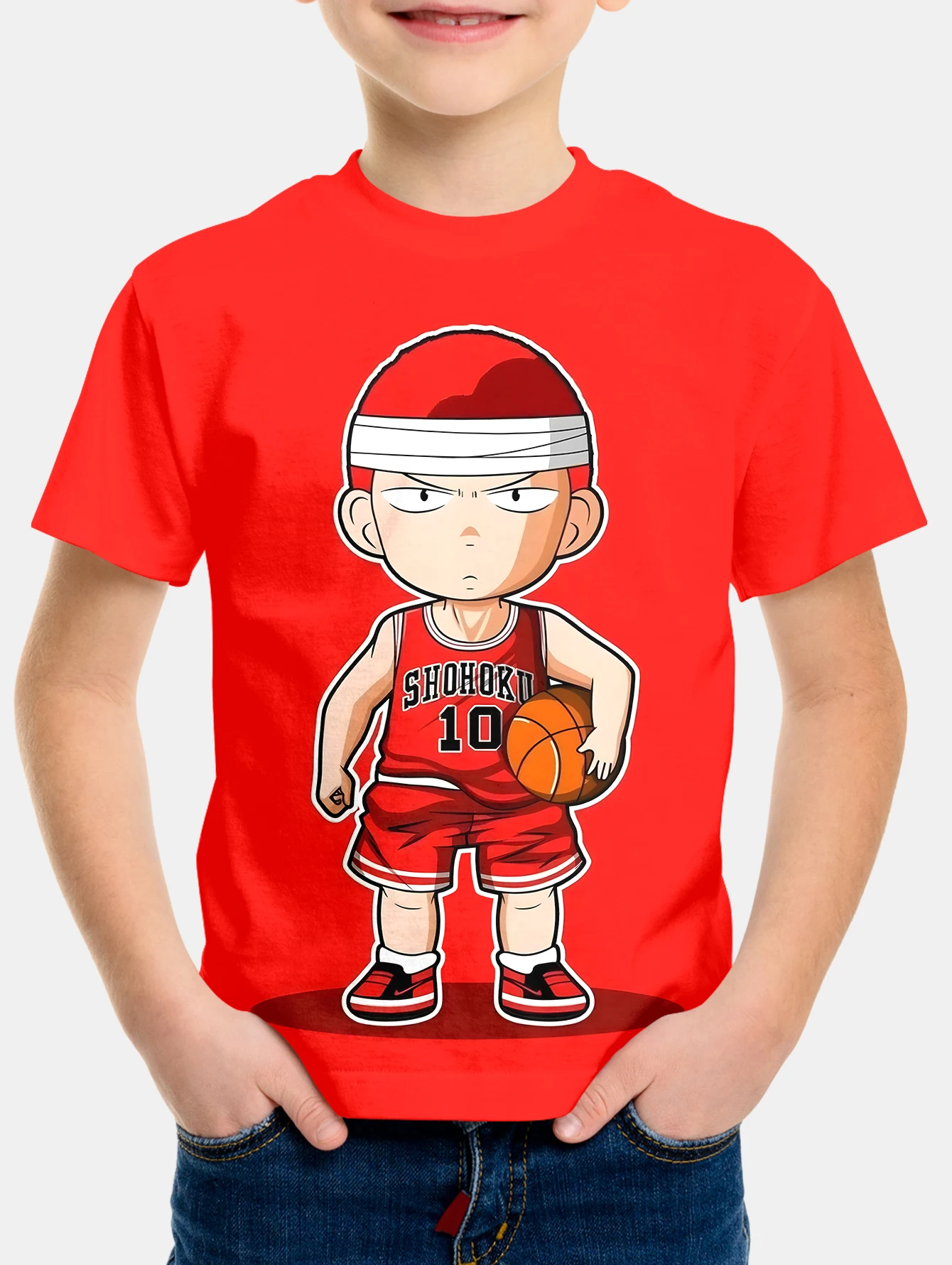 Детская одежда для мальчиков Baskball Dunk Shohoku Sakuragi Hanamichi Rukawa, детская одежда 2024, футболка для мальчика, детская футболка
Детская одежда для мальчиков Baskball Dunk Shohoku Sakuragi Hanamichi Rukawa, детская одежда 2024, футболка для мальчика, детская футболка