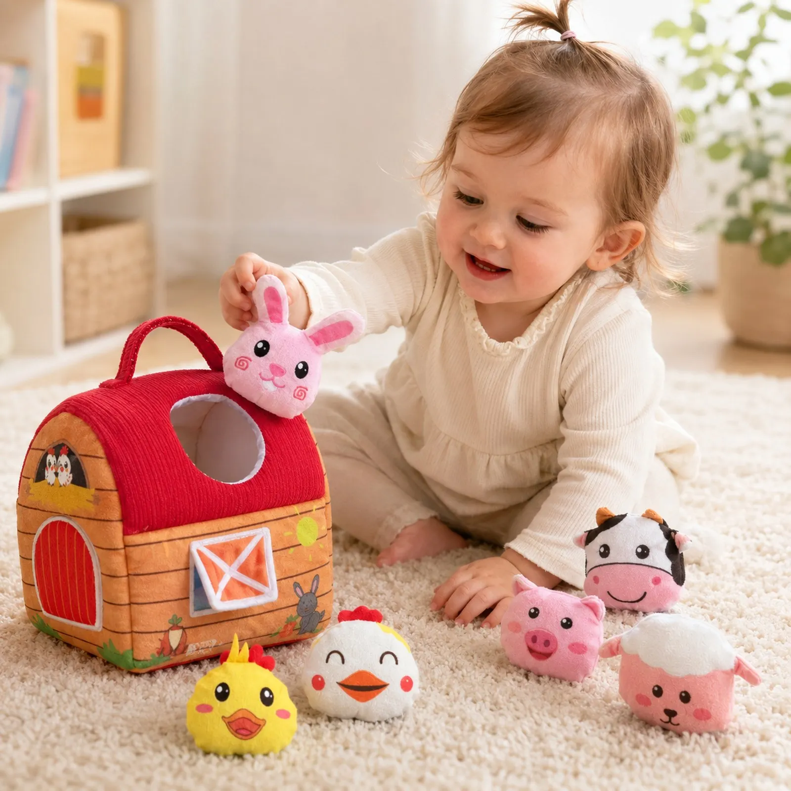 Children Cute Stuffed Animal Toy Lightweight Surprise Barn Stuffed Farm Animals for Kids Easter Stuffers Christmas Birthday Gift
Children Cute Stuffed Animal Toy Lightweight Surprise Barn Stuffed Farm Animals for Kids Easter Stuffers Christmas Birthday Gift