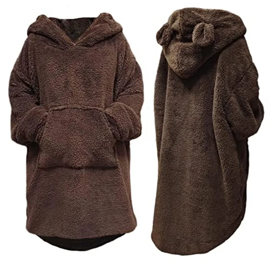 Unisex Bunny or Bear Blanket Hoodies Sweater Furry fluffy Sweatshirt Oversized Warm Fleece sherpa Blanket Hoodie
Unisex Bunny or Bear Blanket Hoodies Sweater Furry fluffy Sweatshirt Oversized Warm Fleece sherpa Blanket Hoodie