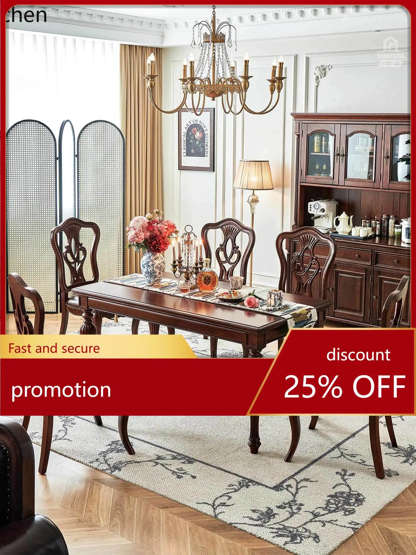 ZML Solid Wood Dining Table All Natural Wood Restaurant Dining Table and Chair Set Furniture
ZML Solid Wood Dining Table All Natural Wood Restaurant Dining Table and Chair Set Furniture