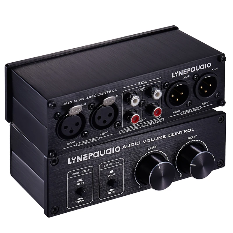 Fully Balanced XLR RCA Audio Switch 2 in 2 out with Volume Controller Passive Preamp Active Speaker Selector switcher Box
Fully Balanced XLR RCA Audio Switch 2 in 2 out with Volume Controller Passive Preamp Active Speaker Selector switcher Box