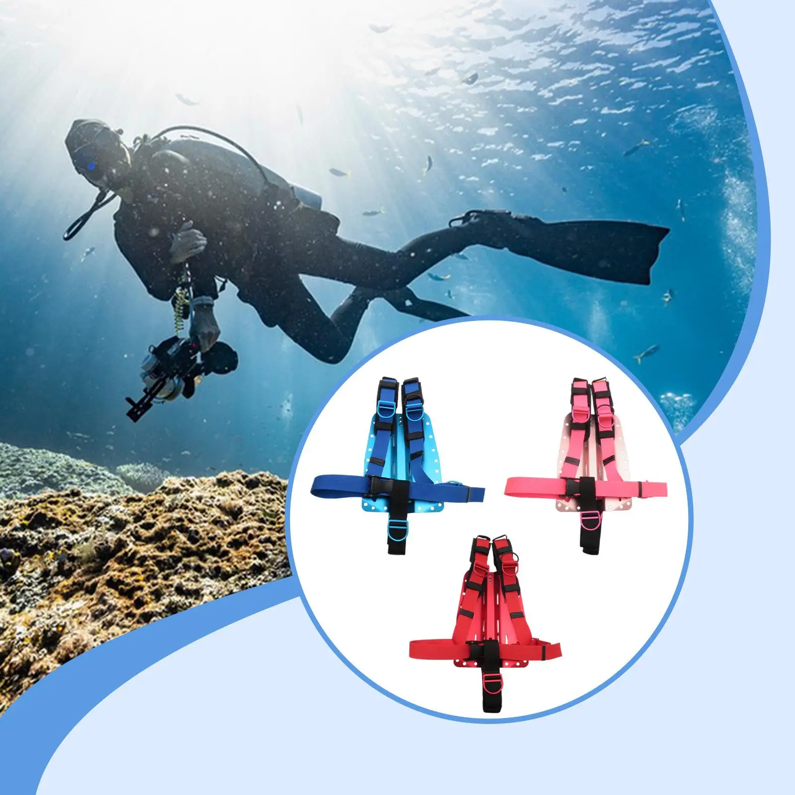 Diving Device Backplate Harness Aluminum Alloy Buoyancy Compensator Parts for Scuba Diving Weightbelt
Diving Device Backplate Harness Aluminum Alloy Buoyancy Compensator Parts for Scuba Diving Weightbelt