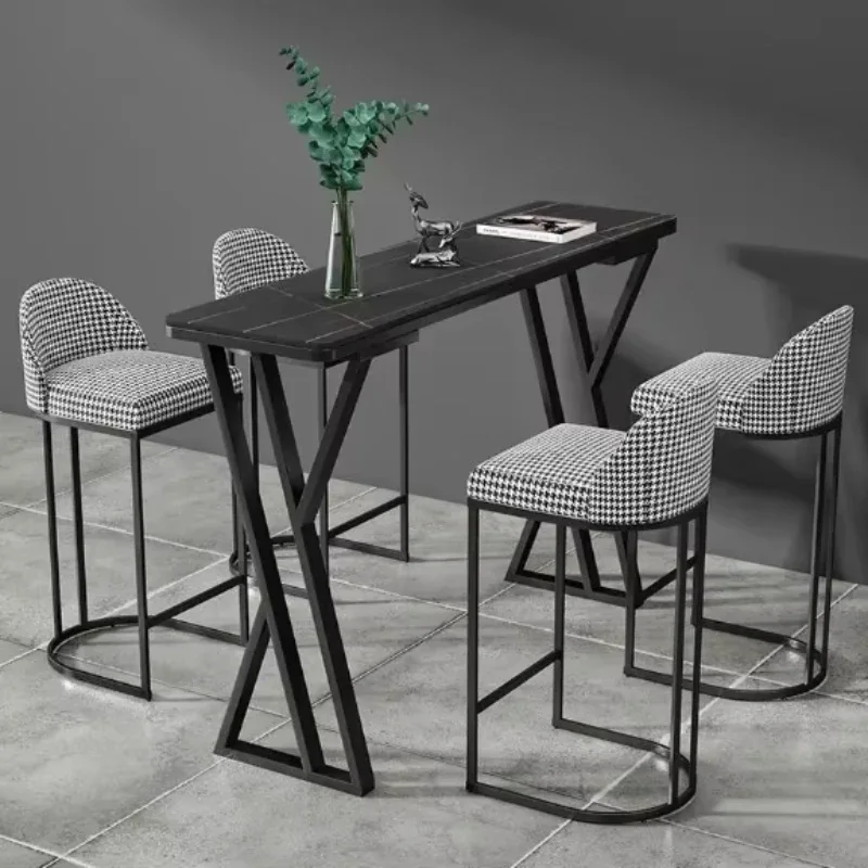 Light luxury rock slab bar counter Home balcony Long wall bar counter Partition high table and chairs
Light luxury rock slab bar counter Home balcony Long wall bar counter Partition high table and chairs