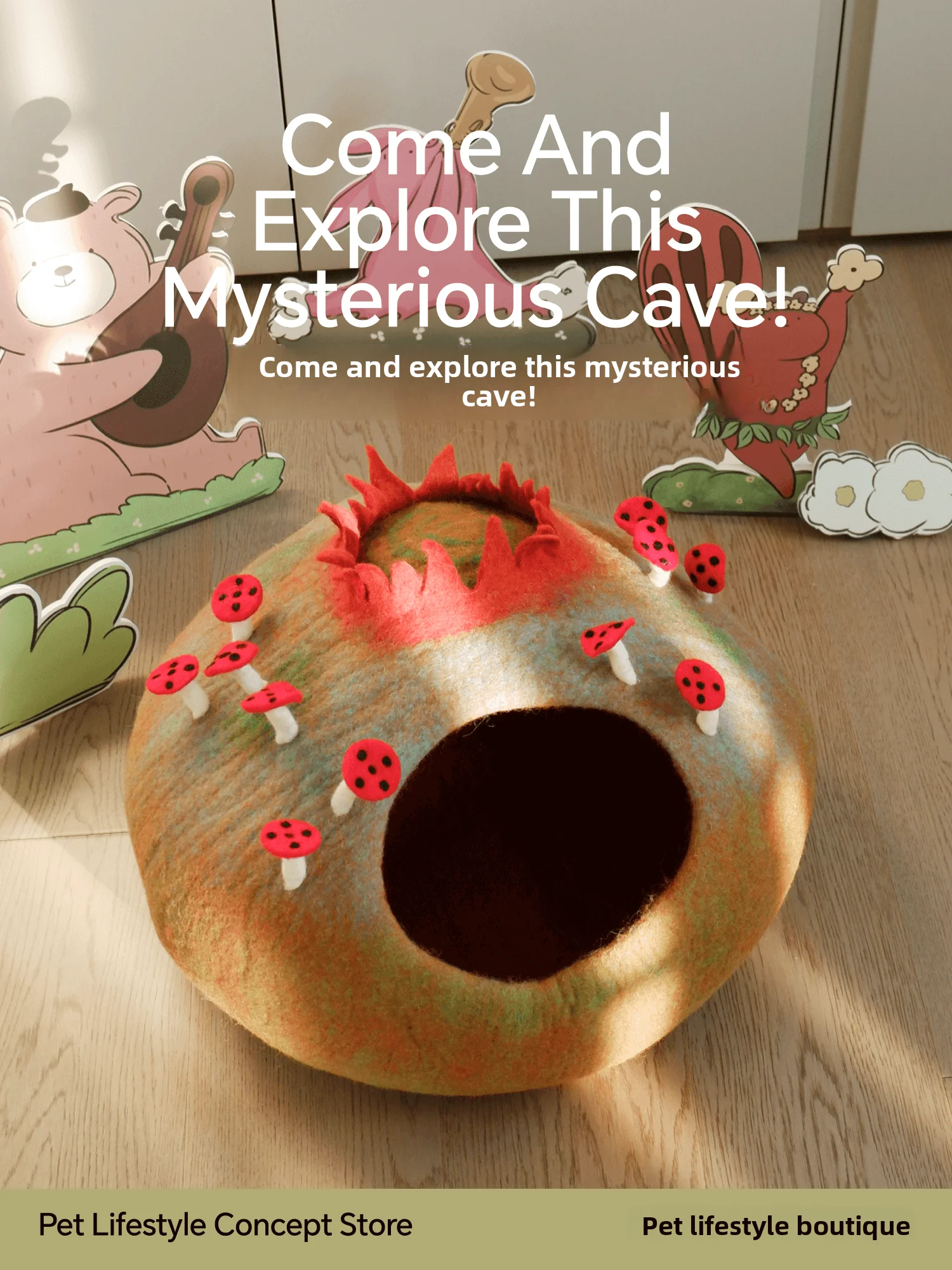 New Handmade Wool Nest Cute Pet Bed Autumn Winter Warm hine Waable l Material Multi-Layer Cartoon Design
New Handmade Wool Nest Cute Pet Bed Autumn Winter Warm hine Waable l Material Multi-Layer Cartoon Design