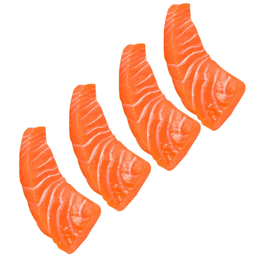4pcs Simulation Salmon Slices Lifelike Artificial Fish Models Food Display Photography Props PVC Decor Realistic Restaurant Toy
4pcs Simulation Salmon Slices Lifelike Artificial Fish Models Food Display Photography Props PVC Decor Realistic Restaurant Toy