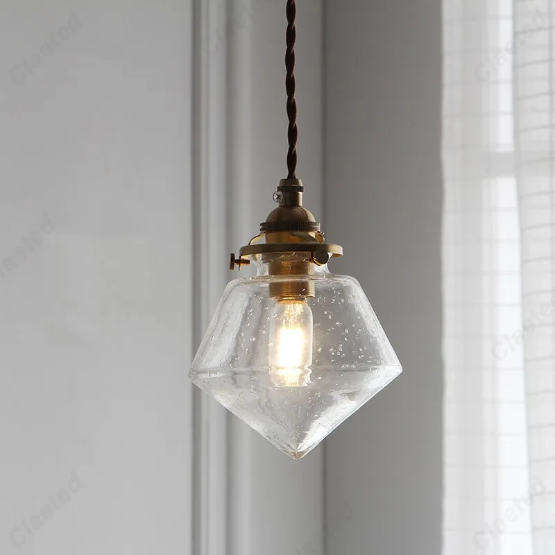 European-style Simple Retro LED Glass Chandelier Restaurant Living Room Aisle Balcony Bedside Decorative Lighting
European-style Simple Retro LED Glass Chandelier Restaurant Living Room Aisle Balcony Bedside Decorative Lighting