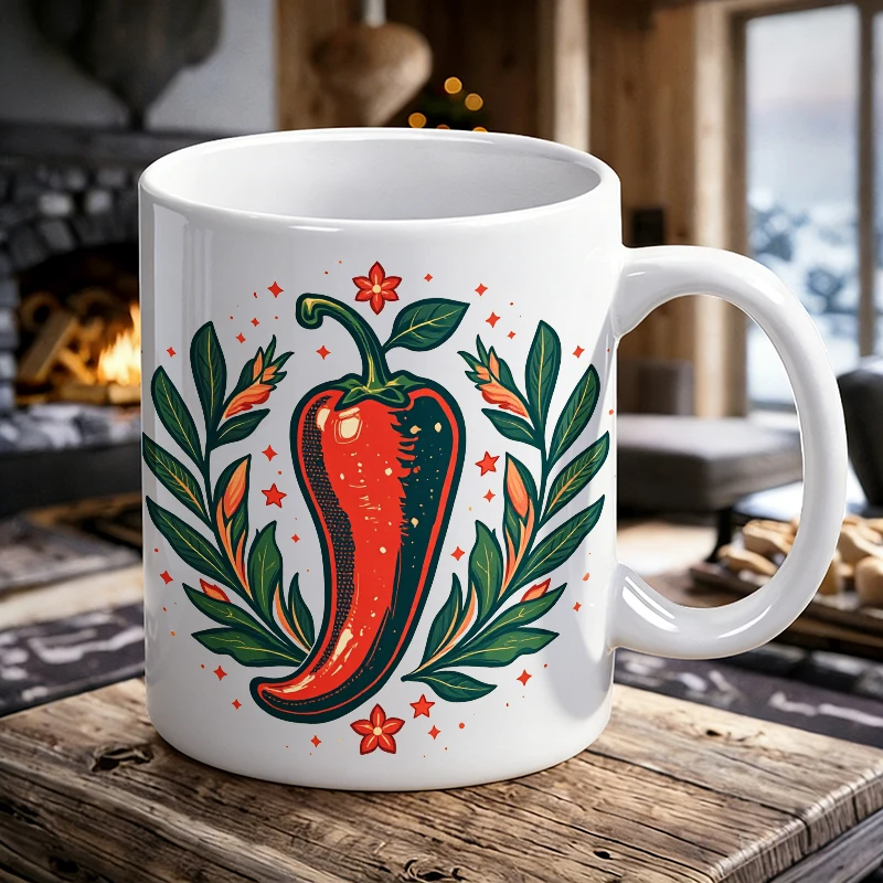 Vintage Mexican Chili Pepper Ceramic Mug Cinco de Mayo Coffee Cup, milk cup, office cup, gift for friends, fade-resistant
Vintage Mexican Chili Pepper Ceramic Mug Cinco de Mayo Coffee Cup, milk cup, office cup, gift for friends, fade-resistant