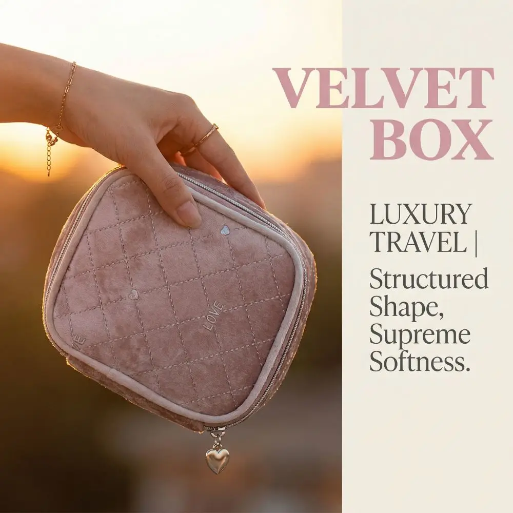 Cute Velvet Makeup Bag Zipper Closure Portable Cute Square Cosmetic Bag Simple Square Shape Mini Makeup Bag Makeup Organizer
Cute Velvet Makeup Bag Zipper Closure Portable Cute Square Cosmetic Bag Simple Square Shape Mini Makeup Bag Makeup Organizer