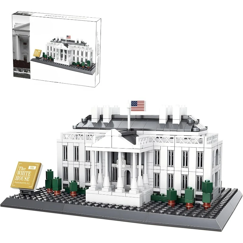 Creative US Presidential Palace World Famous Architecture Building Blocks, Washington White House Model Building Bricks Set
Creative US Presidential Palace World Famous Architecture Building Blocks, Washington White House Model Building Bricks Set