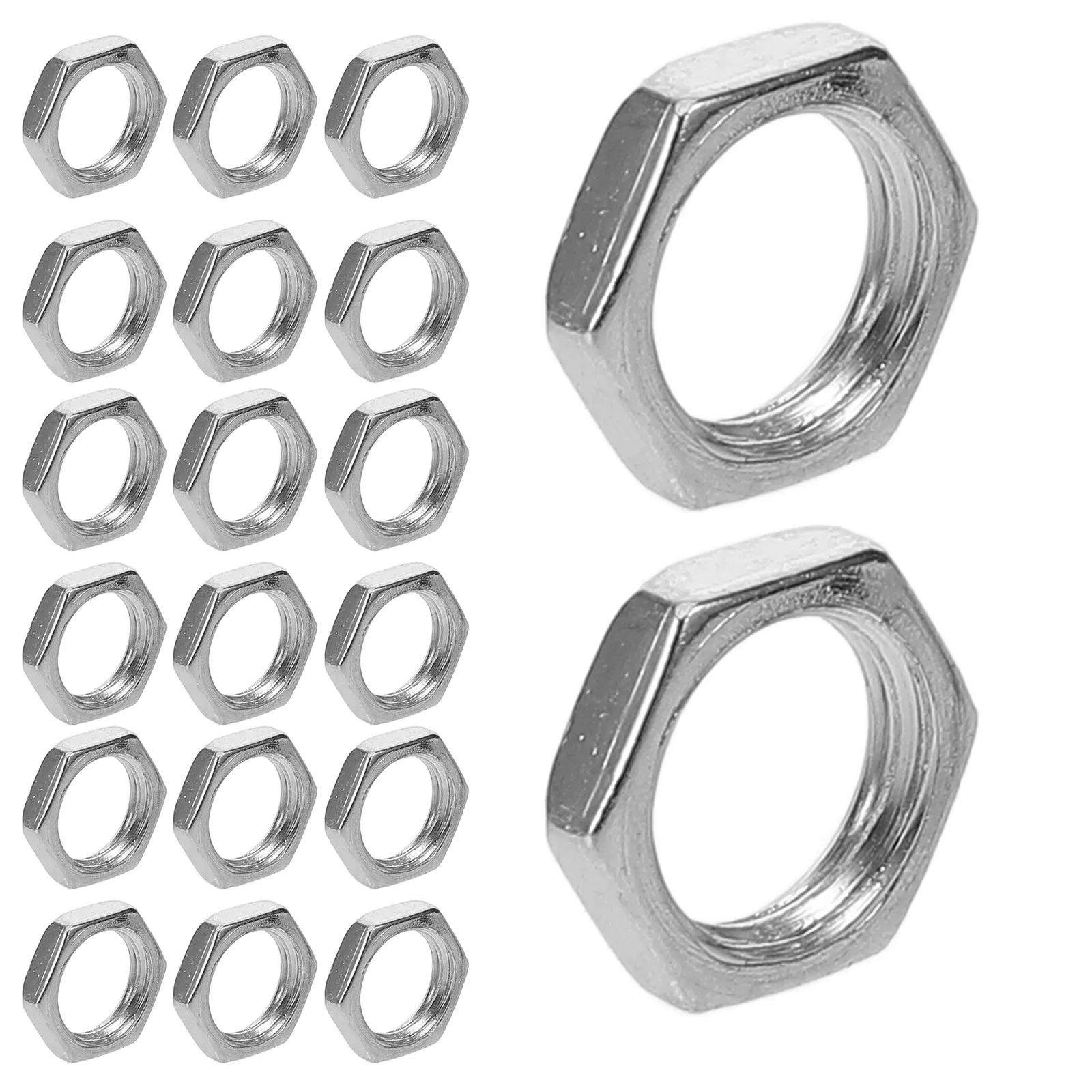 100Pcs Steel Hexagon Lock Nut Lamp Cover Ring Collar Ring Fastener for Light Socket Lamp Shade Collar Rings Light Cover Rings
100Pcs Steel Hexagon Lock Nut Lamp Cover Ring Collar Ring Fastener for Light Socket Lamp Shade Collar Rings Light Cover Rings