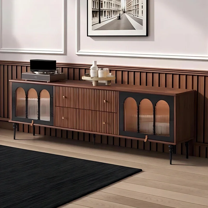 Medieval solid wood TV cabinet French retro floor-to-ceiling small apartment storage cabinet
Medieval solid wood TV cabinet French retro floor-to-ceiling small apartment storage cabinet