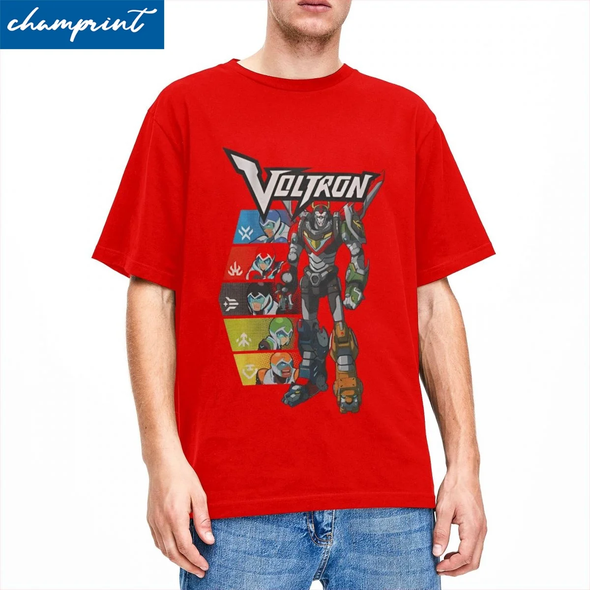 Vintage Voltron Legendary Defender T-Shirts for Men Women Pure Cotton T Shirts Robot Anime Short Sleeve Tees Plus Size Clothing
Vintage Voltron Legendary Defender T-Shirts for Men Women Pure Cotton T Shirts Robot Anime Short Sleeve Tees Plus Size Clothing