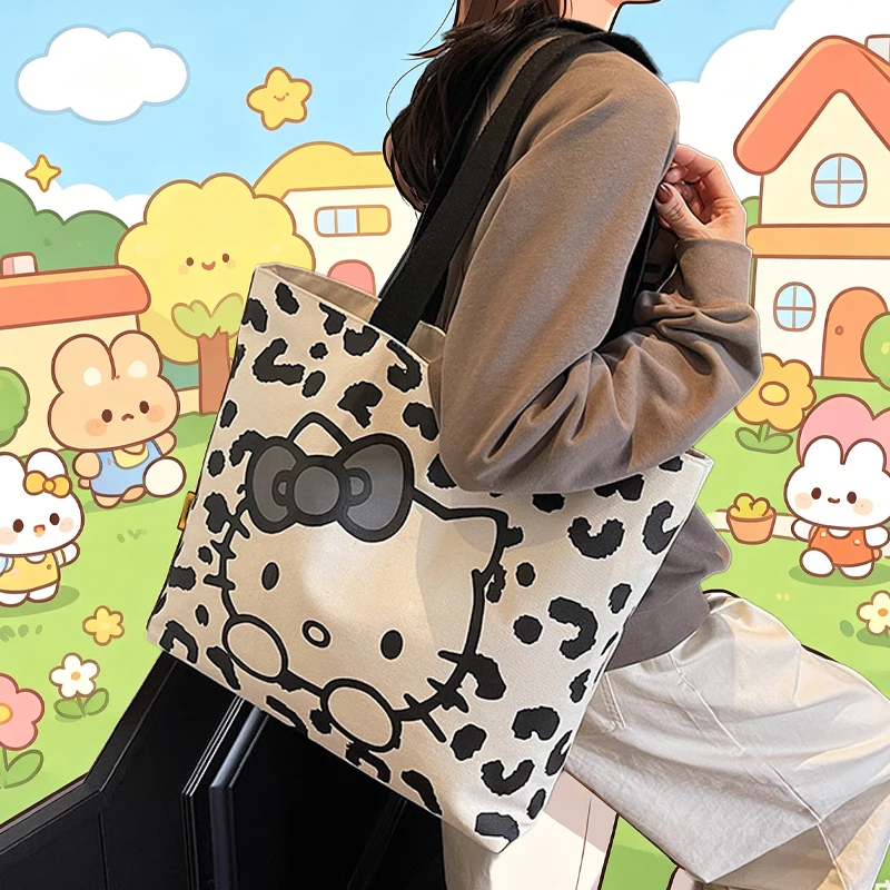 Hello Kittys Crossbody Bag Fashion Canvas Large Capacity Tote Bag Girl New Student All-Match Shopping Bags for Woman
Hello Kittys Crossbody Bag Fashion Canvas Large Capacity Tote Bag Girl New Student All-Match Shopping Bags for Woman