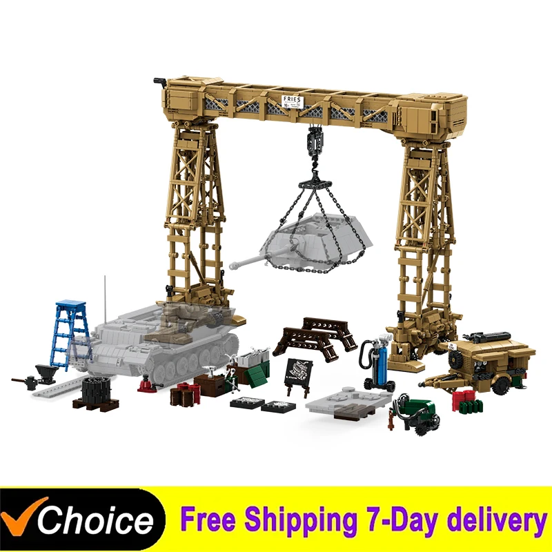 2800Pcs Famous War Rivers Gantry Crane Military Model Extension Arm Building Blocks Educational Bricks Ornament Toys For Kids
2800Pcs Famous War Rivers Gantry Crane Military Model Extension Arm Building Blocks Educational Bricks Ornament Toys For Kids