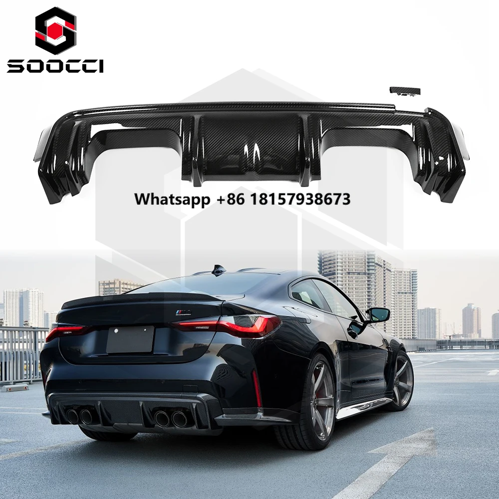 Dry Carbon Fiber 3D Style M3 M4 Rear Diffuser for M3 G80 G81 M4 G82 G83 Rear Spoiler Splitter Bumper Lip Auto Parts
Dry Carbon Fiber 3D Style M3 M4 Rear Diffuser for M3 G80 G81 M4 G82 G83 Rear Spoiler Splitter Bumper Lip Auto Parts
