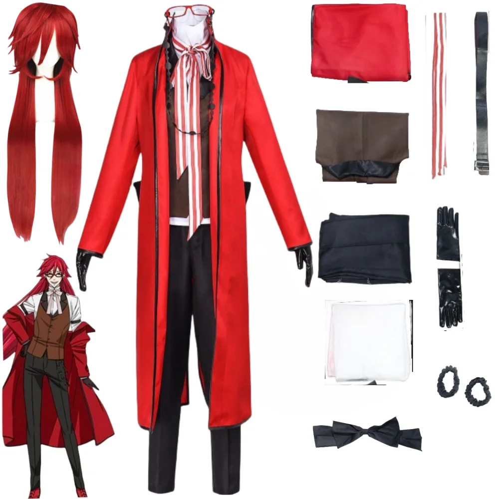 Ronald Knox Cosplay Costumes Anime Black Butler Cosplay Costumes and Wigs in Halloween Party for Female and Male
Ronald Knox Cosplay Costumes Anime Black Butler Cosplay Costumes and Wigs in Halloween Party for Female and Male