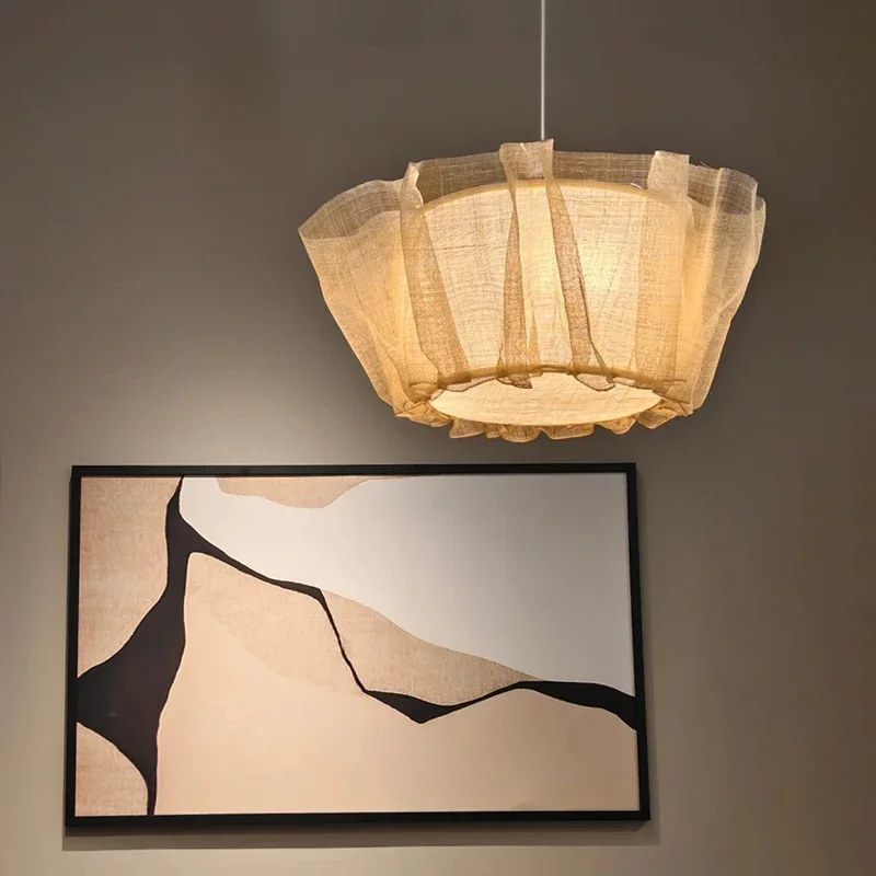 Nordic retro fabric pendant light restaurant attic bedroom bedside pendant light
Nordic retro fabric pendant light restaurant attic bedroom bedside pendant light