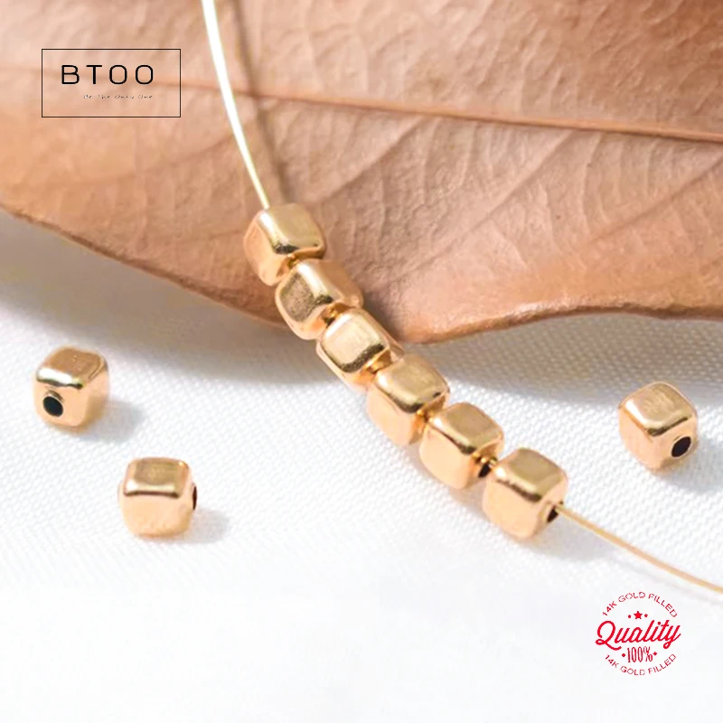 Square Bead 14K Gold Filled Sizes 3/4.5/6.2mm Gold Beads for Jewelry Making DIY Accessories Gold Jewelry Findings Seed Beads
Square Bead 14K Gold Filled Sizes 3/4.5/6.2mm Gold Beads for Jewelry Making DIY Accessories Gold Jewelry Findings Seed Beads