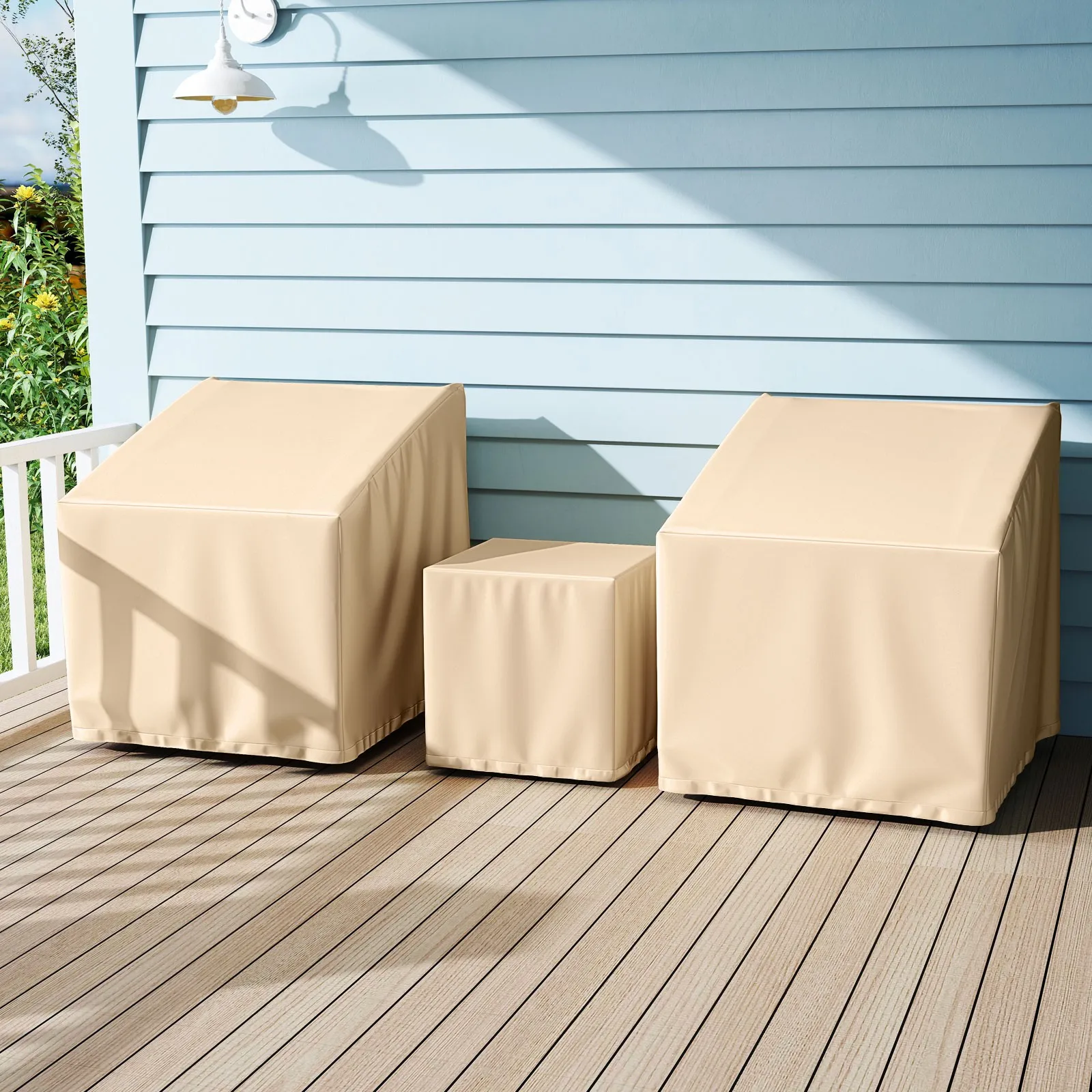 Patio Furniture Covers Waterproof Conversation Covers for 3 PCS Bistro Set
Patio Furniture Covers Waterproof Conversation Covers for 3 PCS Bistro Set