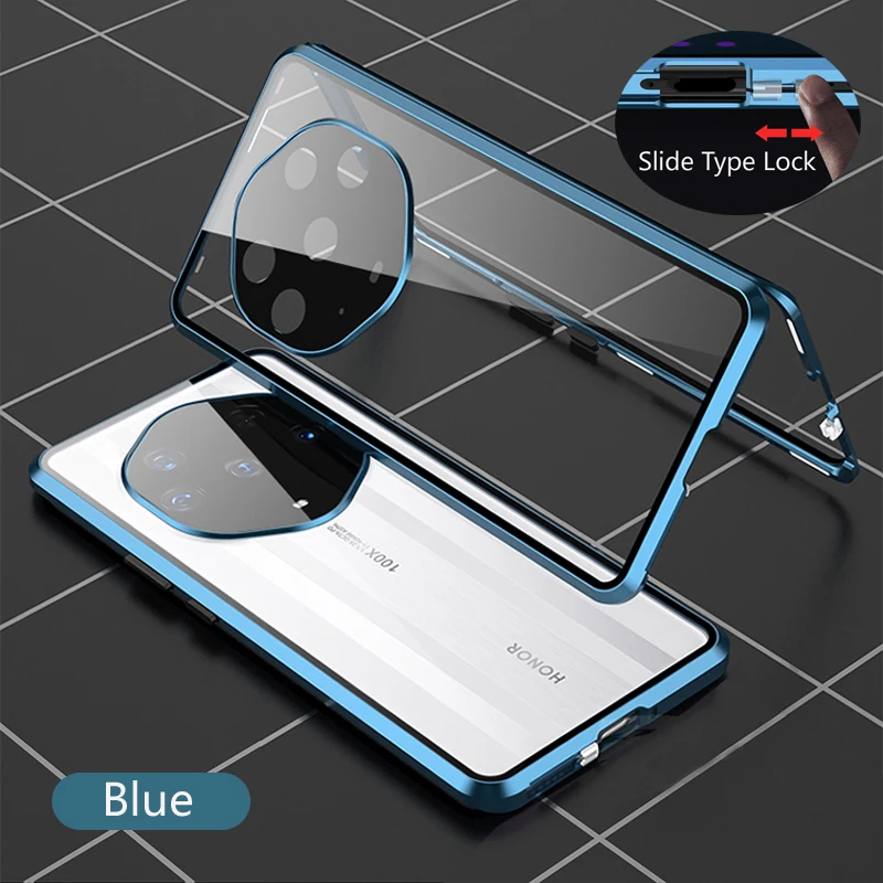 Metal Magnetic Double Sided Glass Snap Lock Phone Case For Honor X9D X9C Smart X9B X9A X8A X7D X7C X6S Lens Protection Cover
Metal Magnetic Double Sided Glass Snap Lock Phone Case For Honor X9D X9C Smart X9B X9A X8A X7D X7C X6S Lens Protection Cover