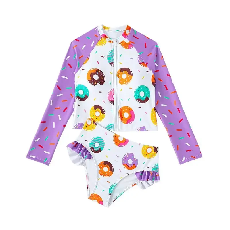 Girl's Swimwear Sweet Cute Cartoon Pattern Long Sleeve Two-Piece Swimsuits Kids Fashion Casual Bathing Suits Surfing Beach Wear
Girl's Swimwear Sweet Cute Cartoon Pattern Long Sleeve Two-Piece Swimsuits Kids Fashion Casual Bathing Suits Surfing Beach Wear