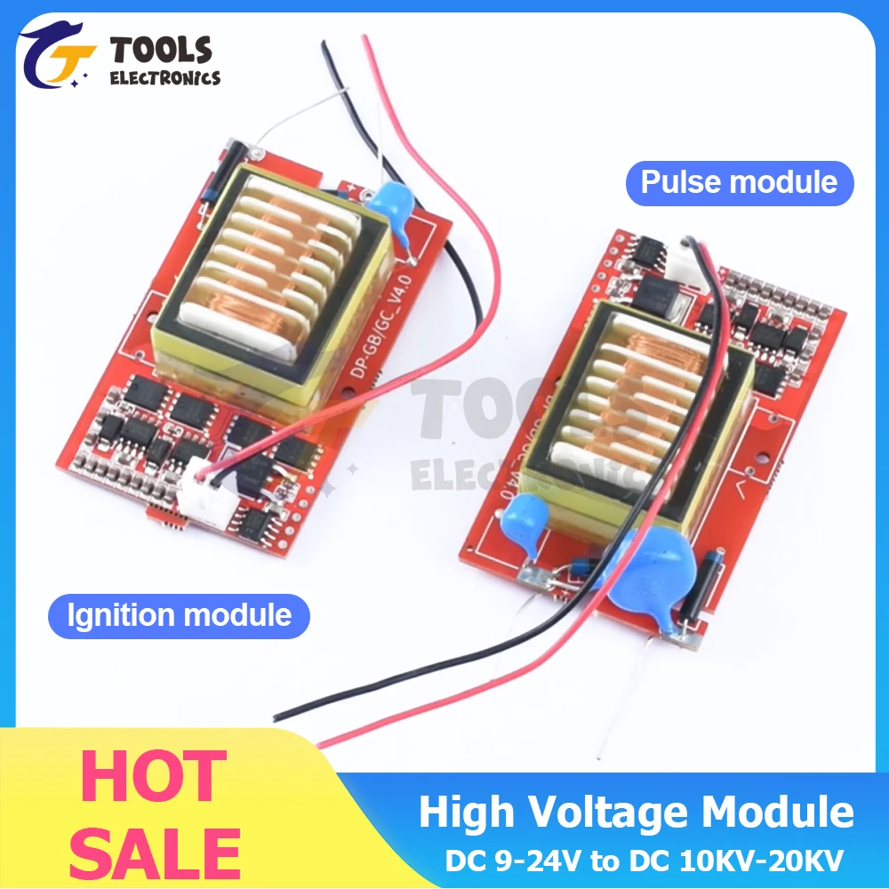 DC 9-24V to DC 10KV-20KV High Voltage Power Supply DC Pulse Generator Arc Generator Module Ignition module
DC 9-24V to DC 10KV-20KV High Voltage Power Supply DC Pulse Generator Arc Generator Module Ignition module