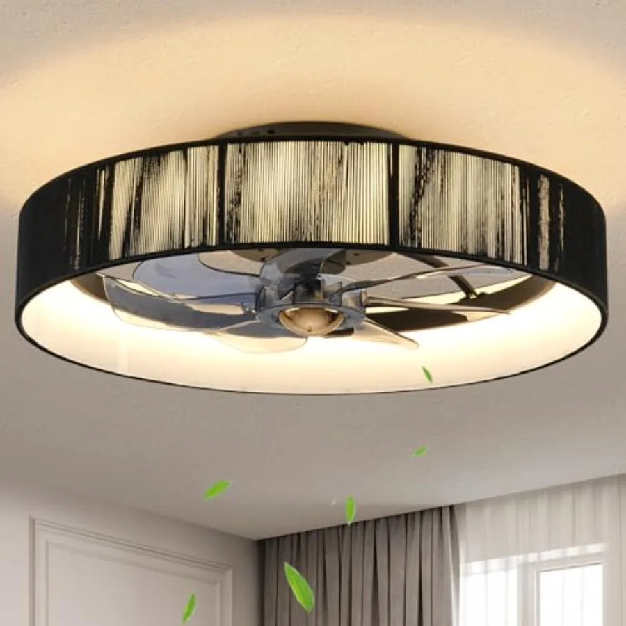 19.6'' Farmhouse Dimmable Ceiling Fan with Lights and Remote ControlFlush Mount Boho Ceiling Fan with Light chandelier with fab
19.6'' Farmhouse Dimmable Ceiling Fan with Lights and Remote ControlFlush Mount Boho Ceiling Fan with Light chandelier with fab