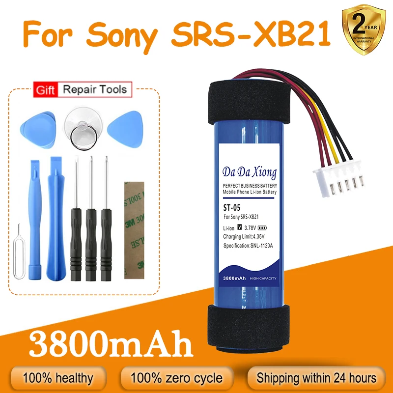 New High Quality ST-05 ST-05S Replacement Battery For Sony SRS-XB21 + Free Kit Tools
New High Quality ST-05 ST-05S Replacement Battery For Sony SRS-XB21 + Free Kit Tools