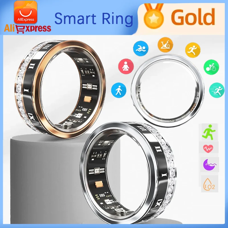 Smart Ring V2 Waterproof Finger Ring Men Women Health Sleep Heart Rate Blood Oxygen Blood Pressure Monitoring Multi-sport Mode
Smart Ring V2 Waterproof Finger Ring Men Women Health Sleep Heart Rate Blood Oxygen Blood Pressure Monitoring Multi-sport Mode